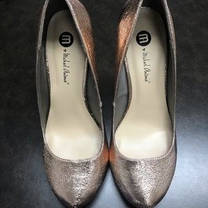 Michael Antonio Rose Gold Heels - Size: 6.5
